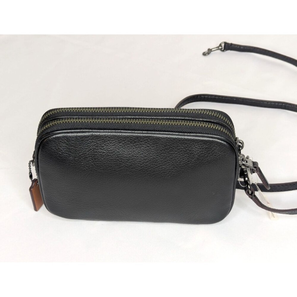 Coach Crossbody Clutch Bag In Canyon Quilt Denim Patchwork Leather NWT - Picture 4 of 8